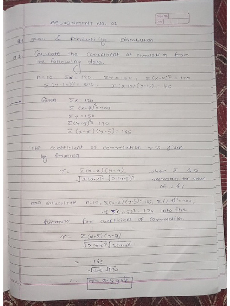 Math Assignment 1 To 3 | PDF