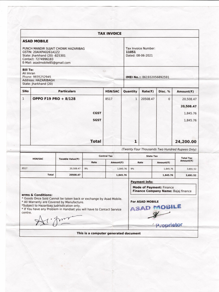 Mobile Bill | PDF