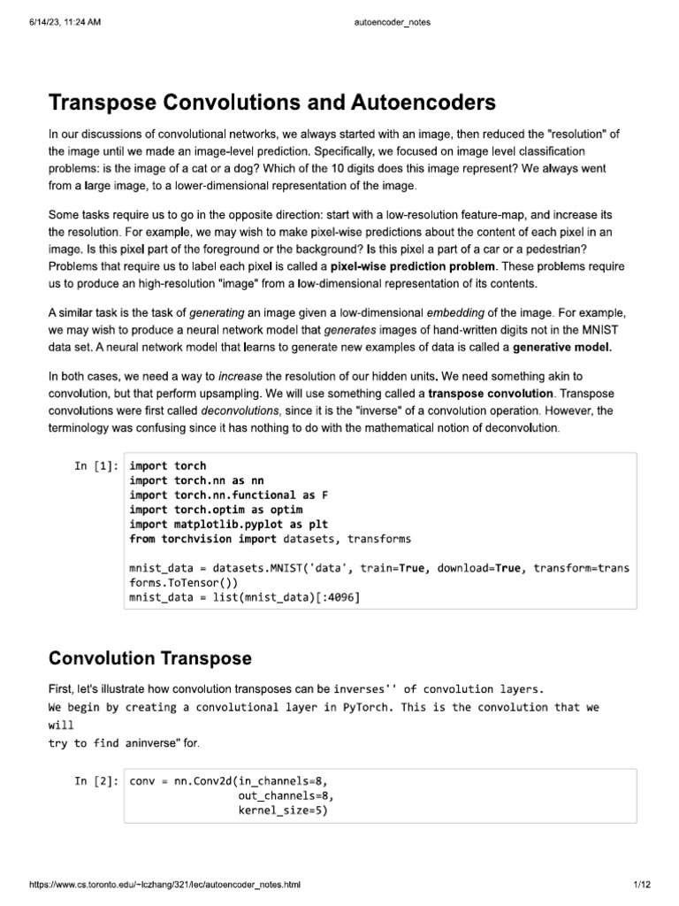 Autoencoders | PDF