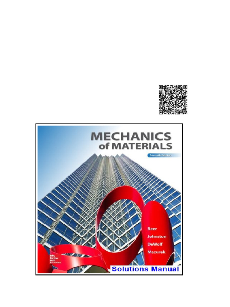 Mechanics of Materials 7th Edition Beer Solutions Manual | PDF | Beam ...