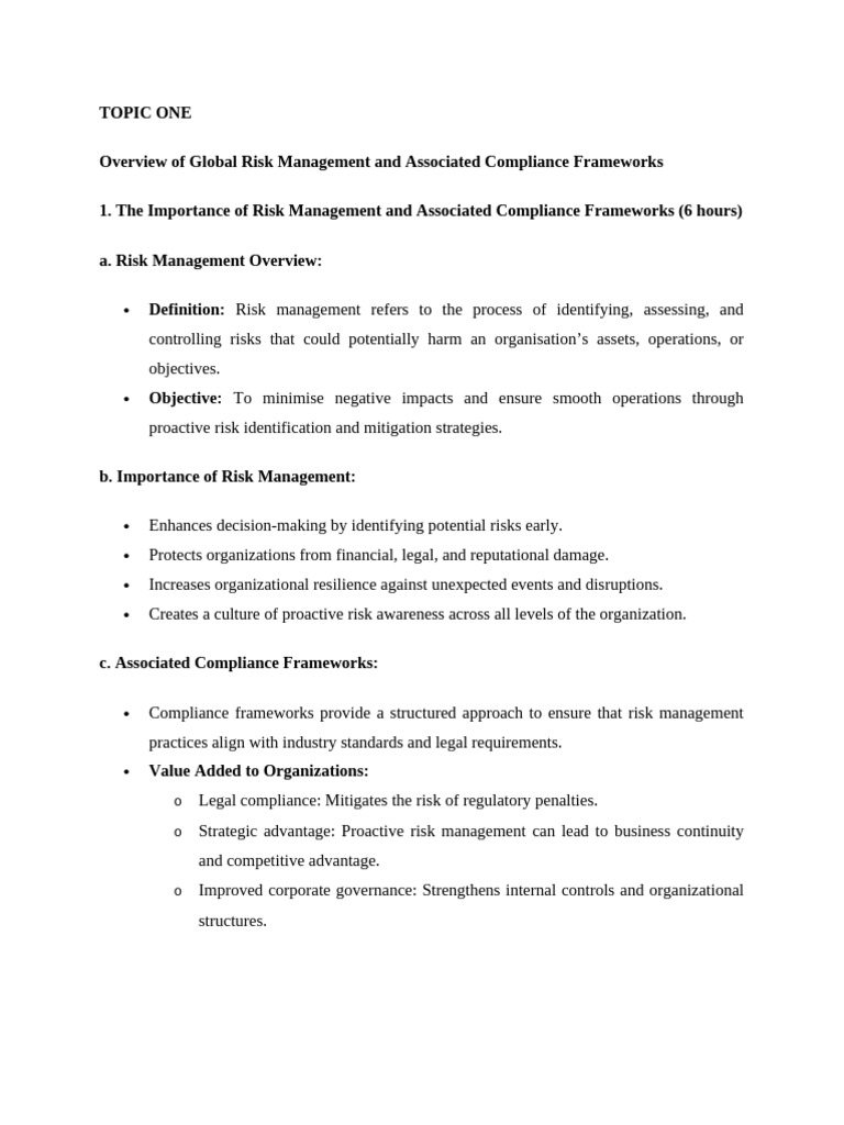 Risk Management Notes | PDF | Risk Management | Risk