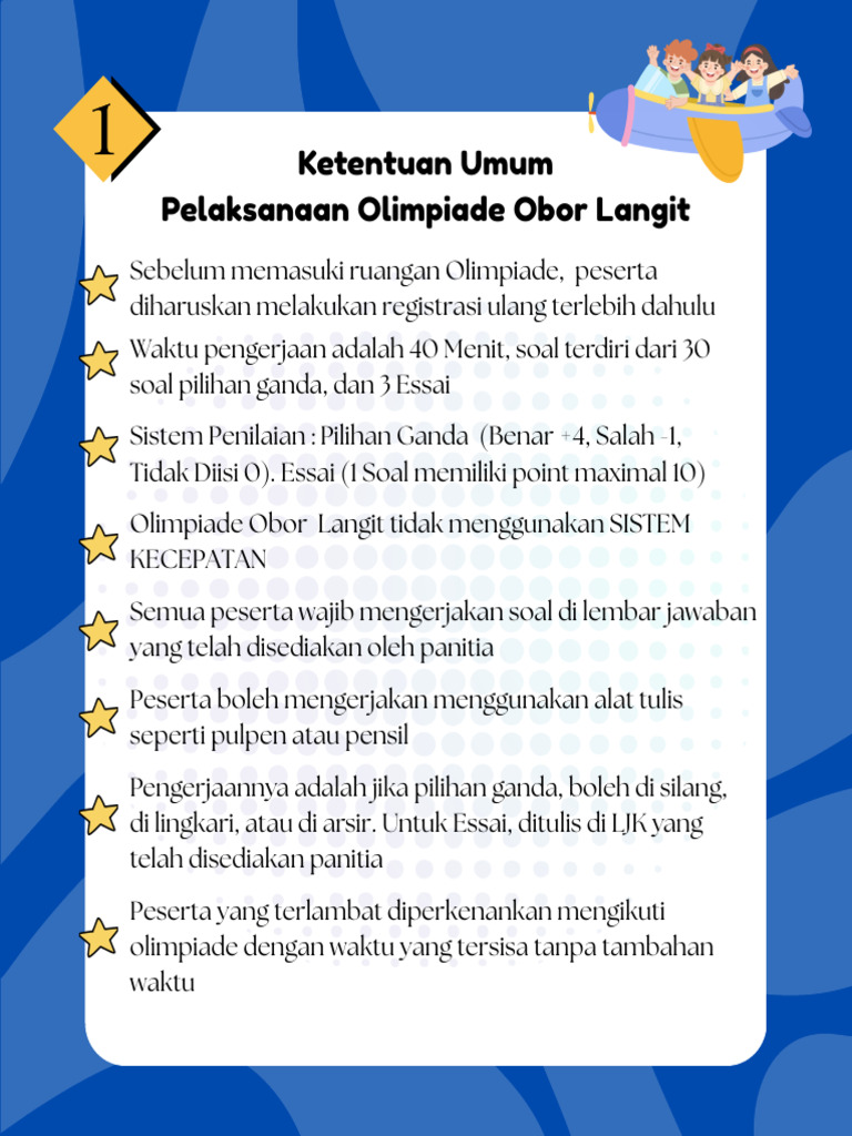 Petunjuk Teknis Olimpiade Obor Langit 25-26 | PDF
