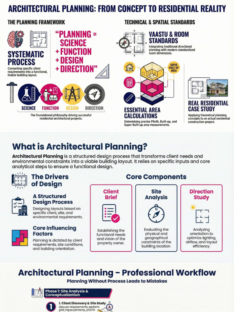 Architectural Planning With Real Residential Project | PDF | Stairs