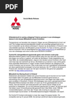Download Persbericht Zoek Je Grenzen in Een Driedaagse Ijsrace in de Nieuwe Mitsubishi Lancer Evolution by Mitsubishi SN10125432 doc pdf