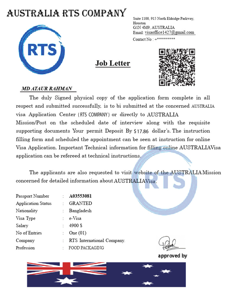 Job Letter | PDF