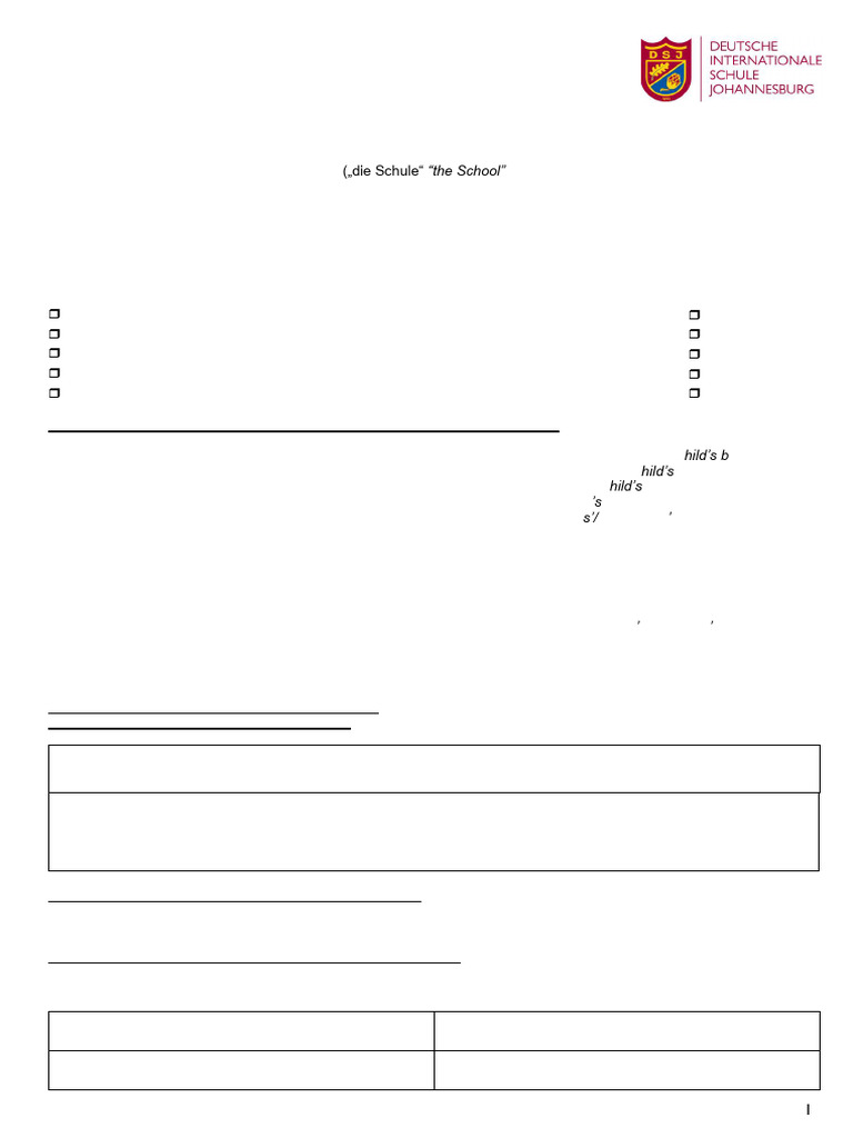 DSJ Application Form Deutsch English September 2025 | PDF