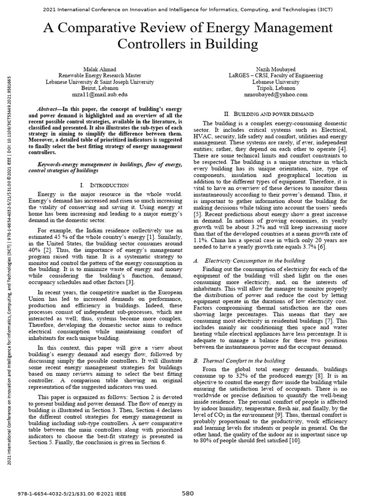 18-A Comparative Review of Energy Management Controllers in Building ...