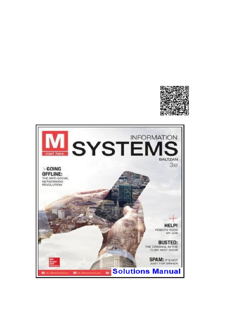 M Information Systems 3rd Edition Baltzan Solutions Manual | PDF | Data ...