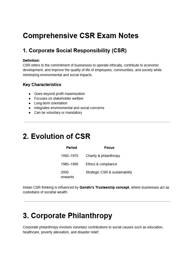 CSR CIA | PDF | Corporate Social Responsibility | Sustainability