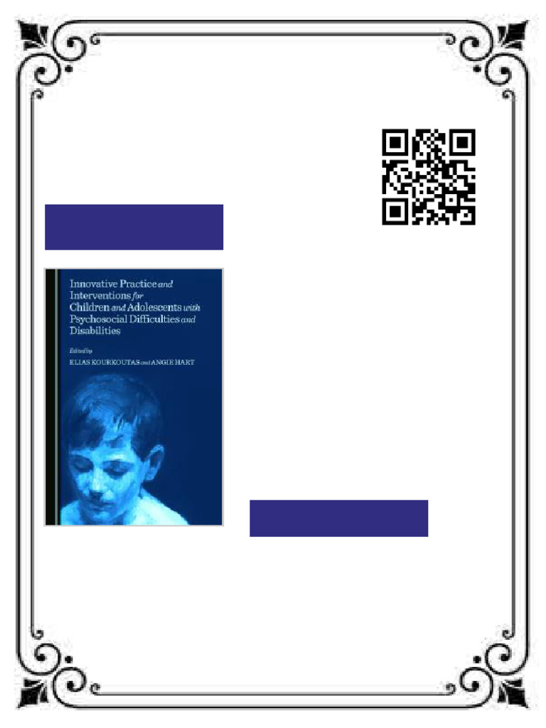 Innovative Practice and Interventions for Children and Adolescents with ...