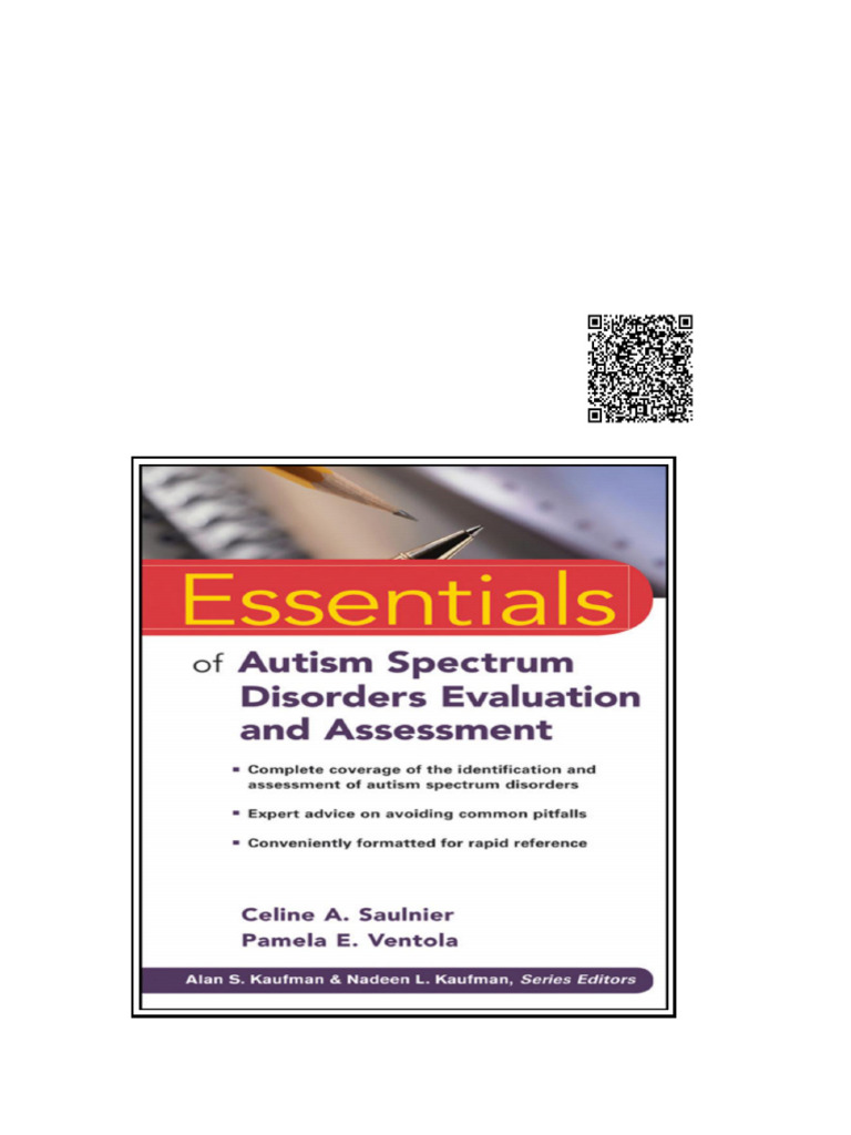 Essentials of Autism Spectrum Disorders Evaluation and Assessment | PDF ...