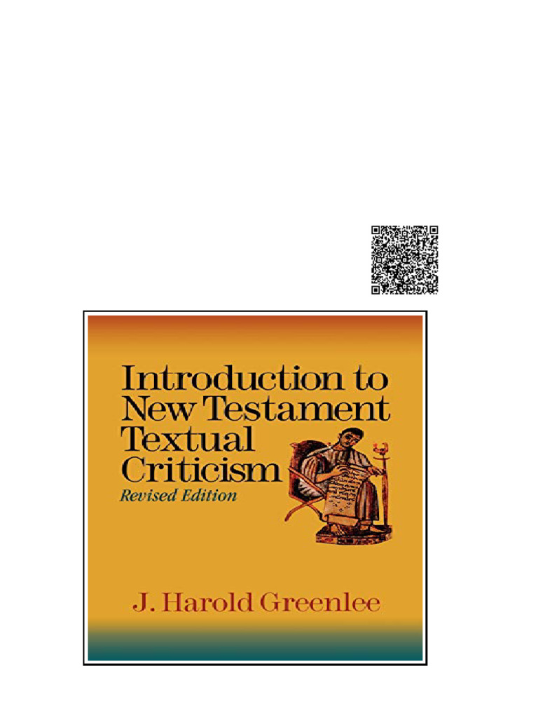 Introduction to New Testament Textual Criticism Revised Edition Jacob ...