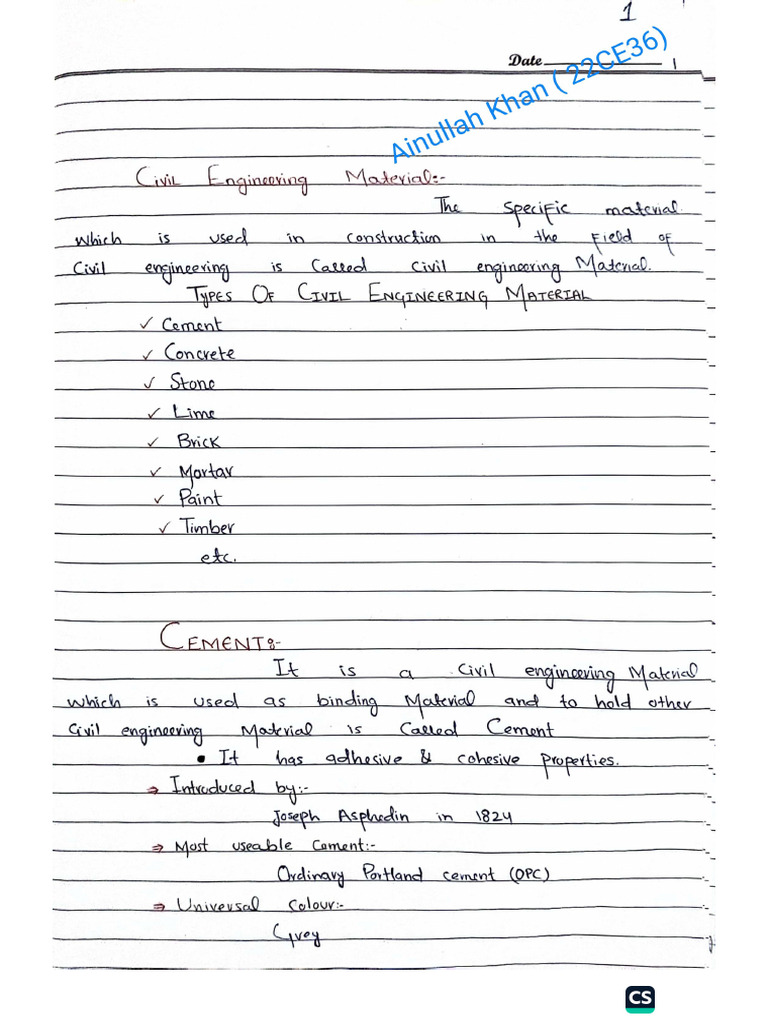 Engineering Material Notes by 22CE36 | PDF