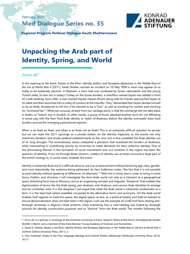 AmrAli ArabId | PDF | Arab World | Berbers