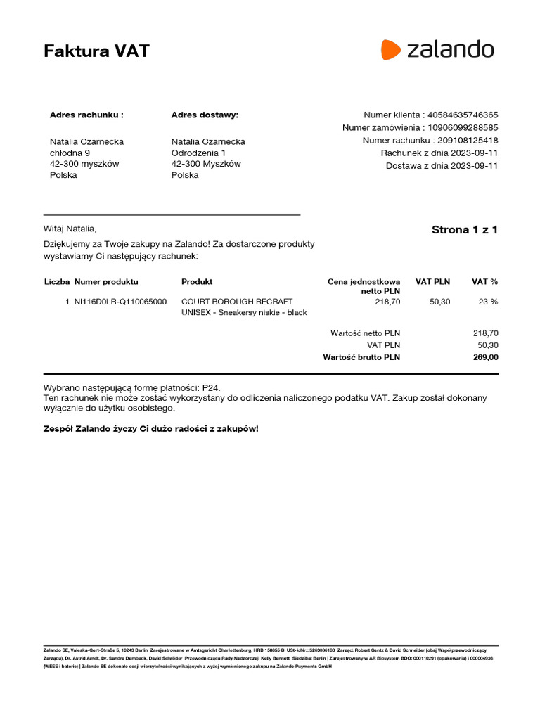 Invoice 10906099288585 | PDF