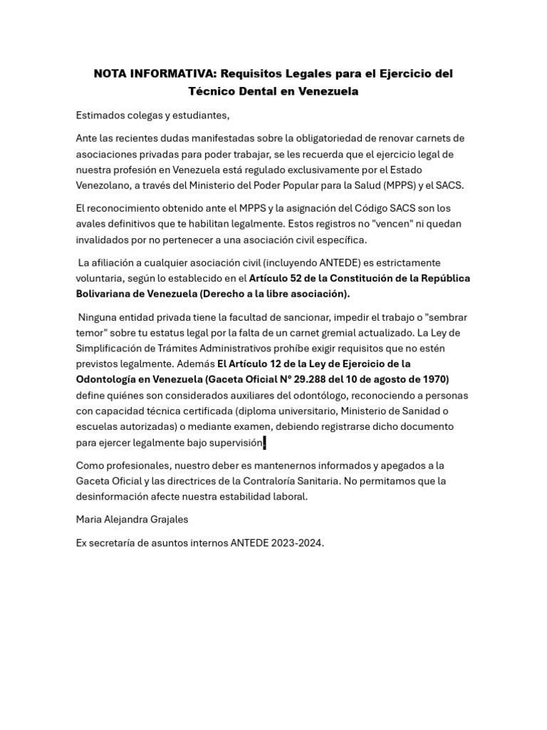 Nota Informativa | PDF