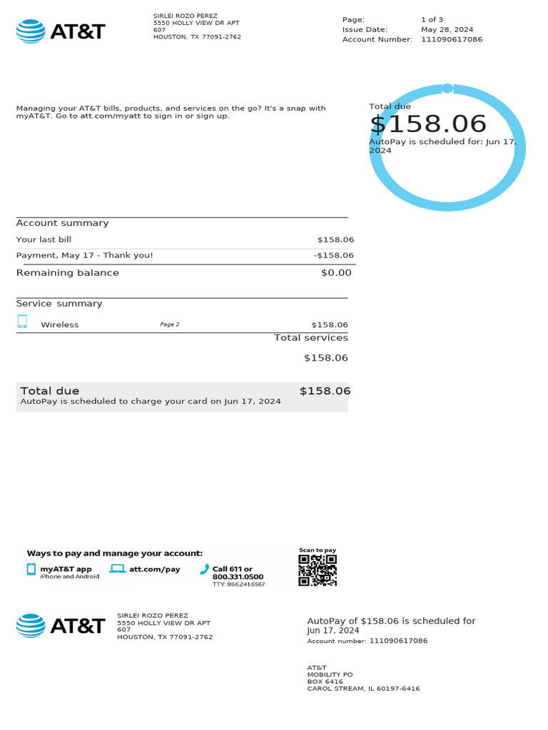 AT&T | PDF | Fee | At&T