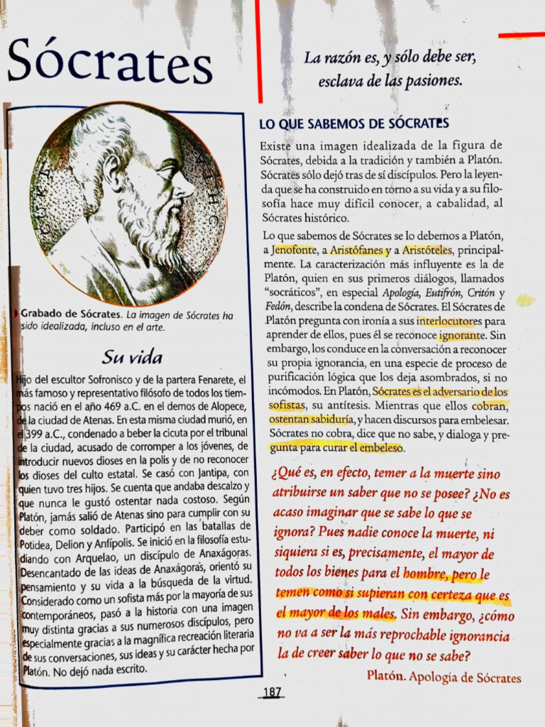 Guía de Socrates | PDF | Sócrates | Platón
