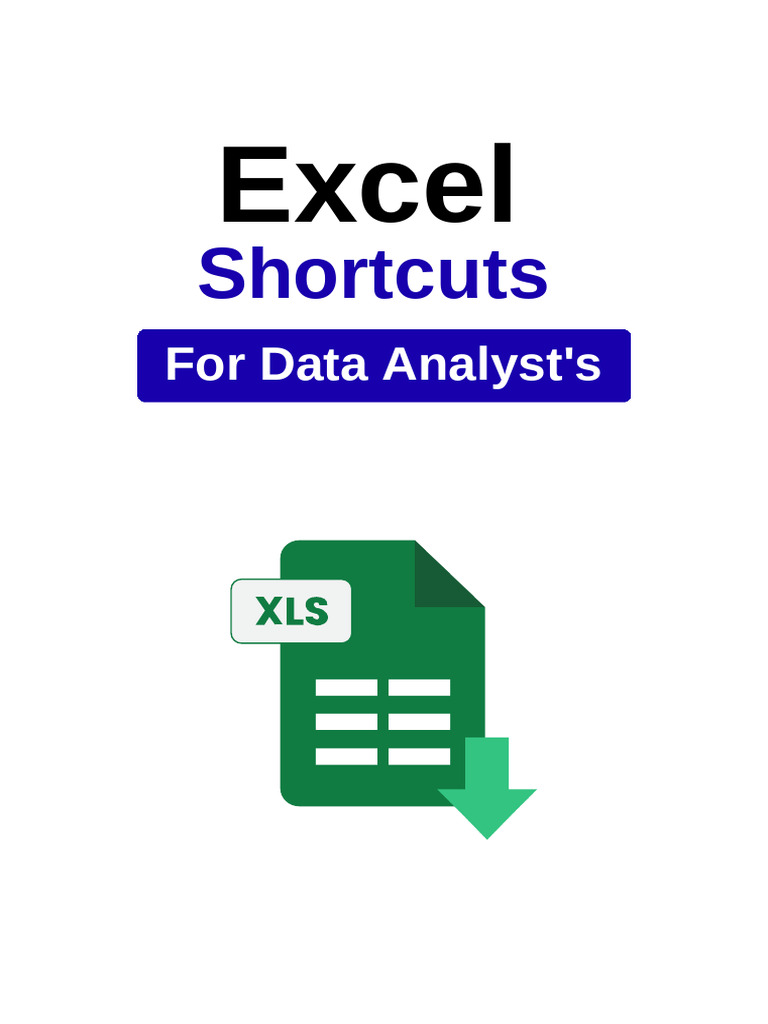 Excel Shortcuts For Data Analysts | PDF | Microsoft Excel | Information ...