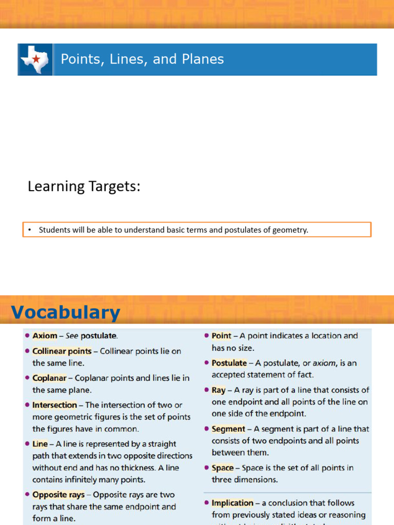 Points,+Lines,+Planes | PDF
