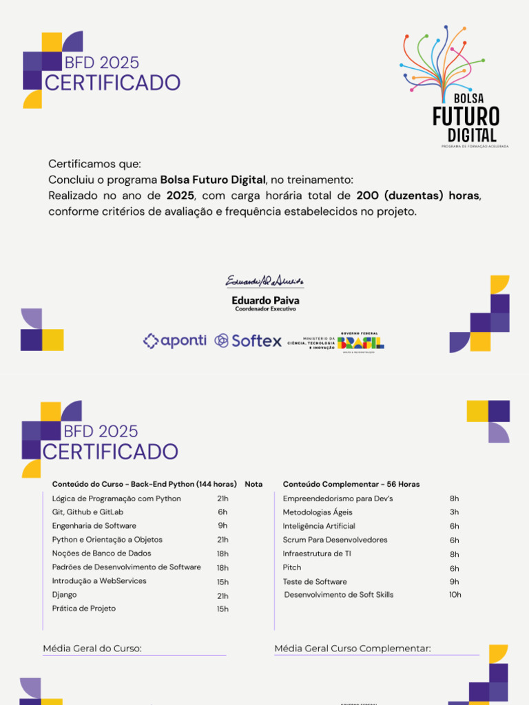 Certificado Front End | PDF
