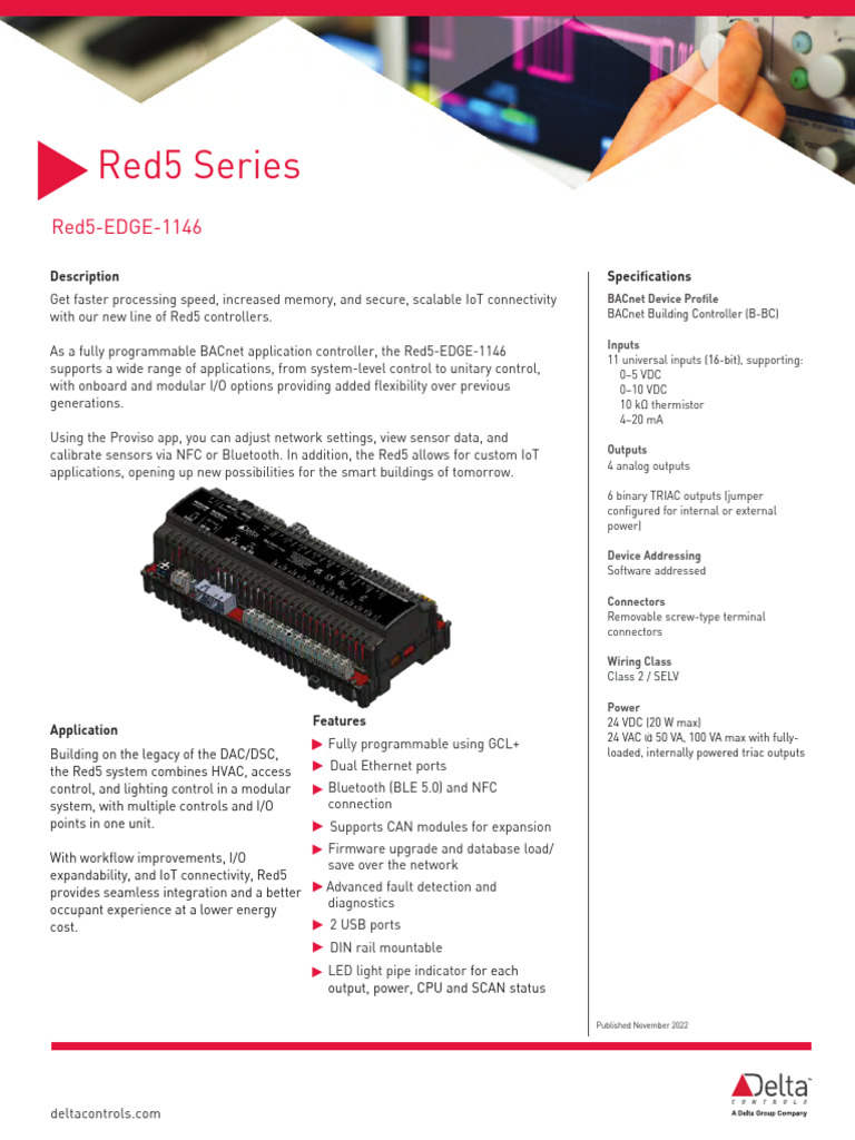 Red5 EDGE 1146 - Catalog Sheet | PDF | Internet Of Things | Building ...