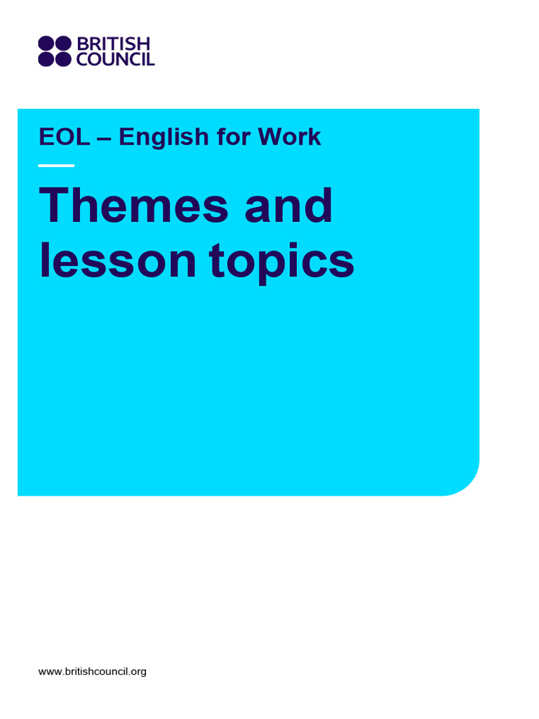 English for Work Themes | PDF