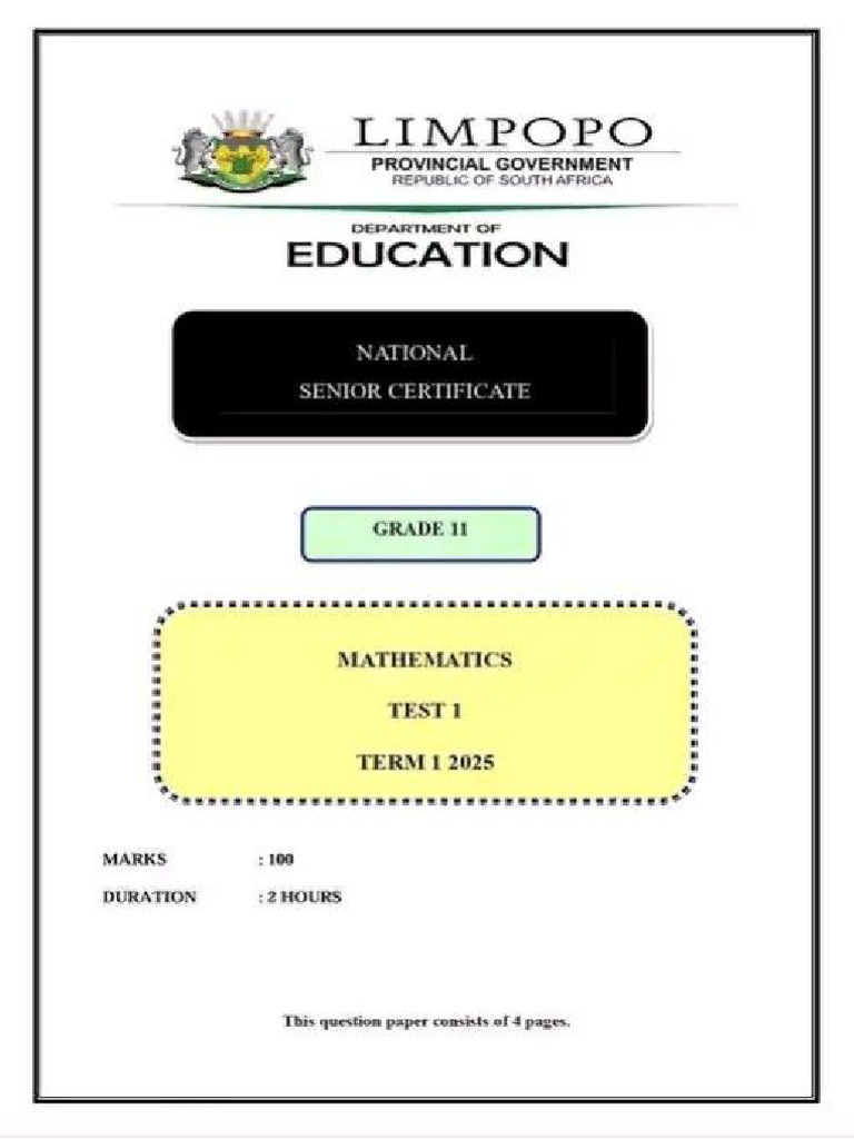Grade 11 Mathematics Match | PDF
