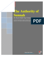Shaykh Al-Islam Mufti Muhammad Taqi Al-Usmani - The Authority of Sunnah