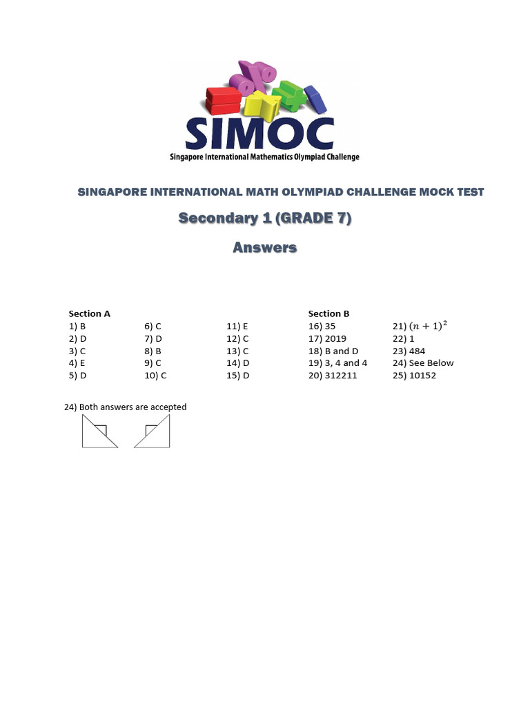 SIMOC (Answer Key) | PDF