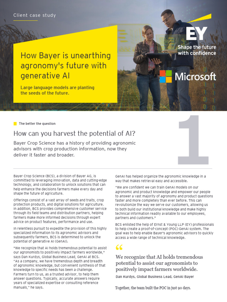 Ey Global Bayer Case Study 11 2024 | PDF | Artificial Intelligence ...