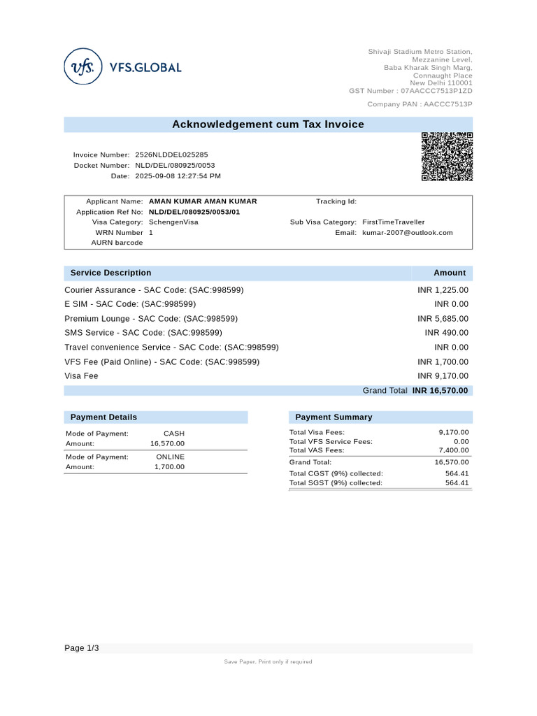 Aman Invoice - PDF 1 | PDF