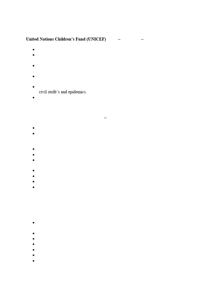 10 His Ch 14 Major Agencies of the United Nations | PDF | World Health ...
