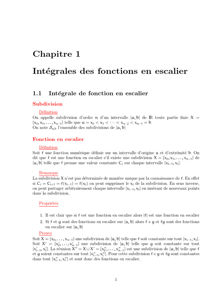 Chap1 MTH104 | PDF | Analyse mathématique | Mesure (mathématiques)