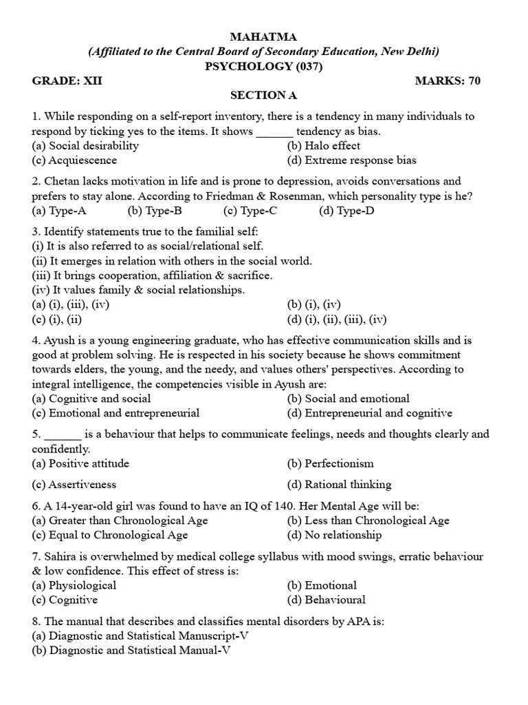 Full Portion Test II | PDF | Psychoanalysis | Psychology