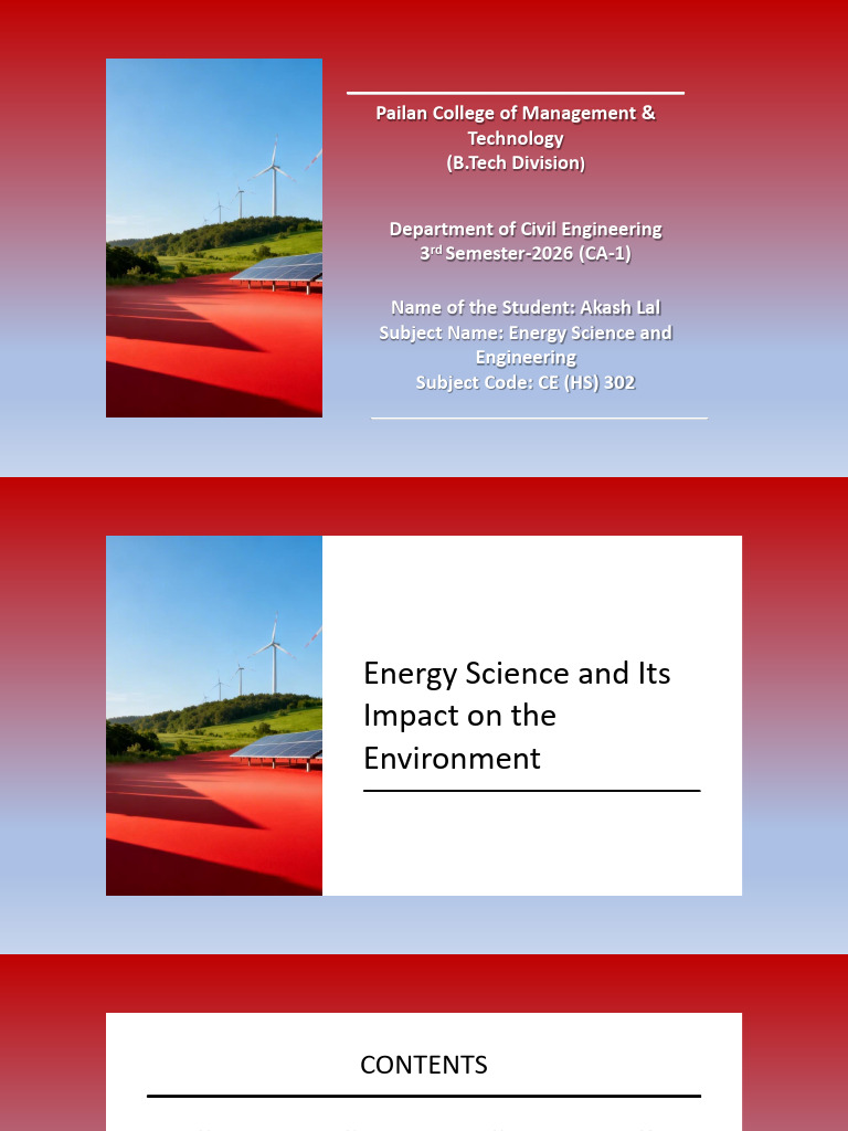 Energy Science and Its Impact. | PDF | Climate Change Mitigation ...