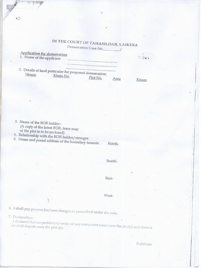 Demaration Form | PDF