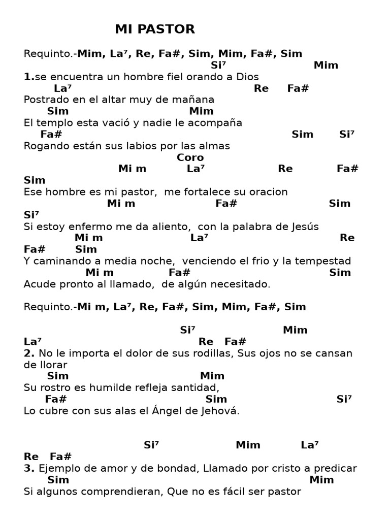 Mi Pastor | PDF