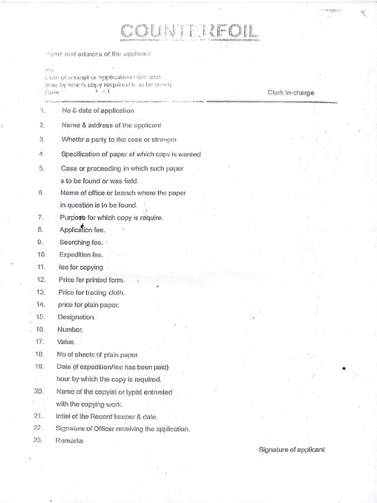 Certify Copy Form | PDF