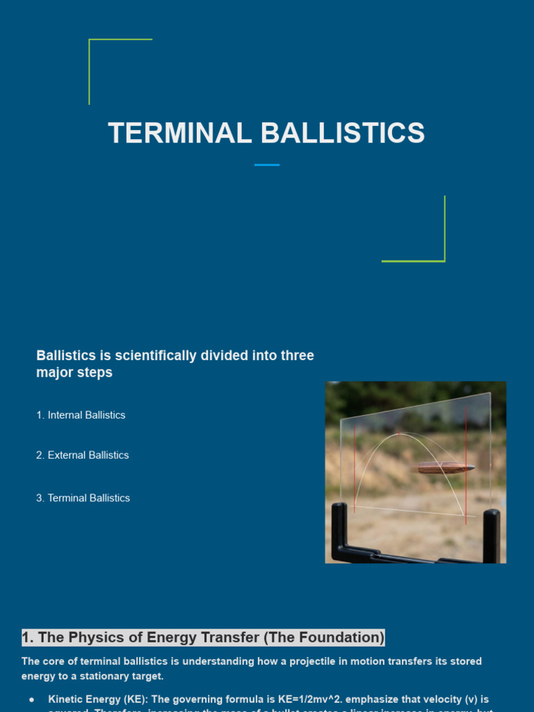 Terminal Ballistics | PDF
