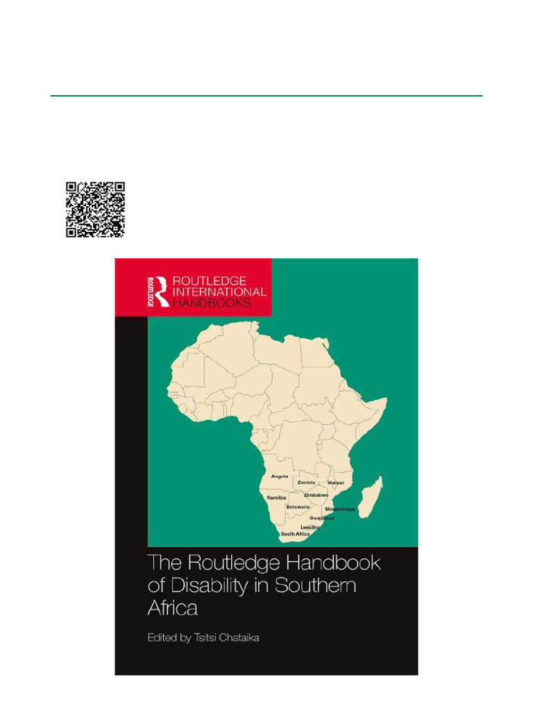 The Routledge Handbook of Disability in Southern Africa, 1st Edition ...