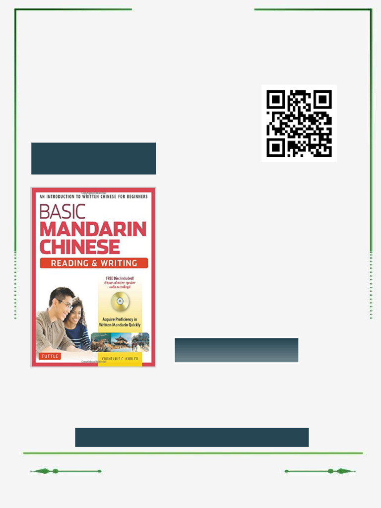 Basic Mandarin Chinese Reading Writing Textbook An Introduction To ...