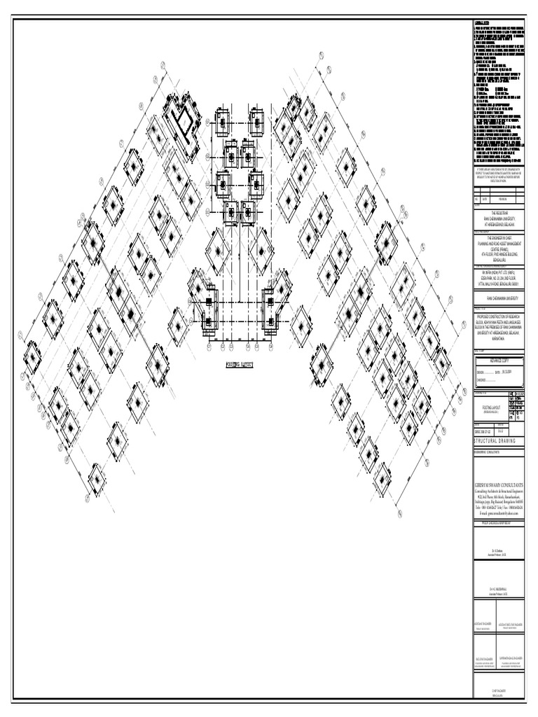 Column and Footing Layout and Details-Layout1 | PDF