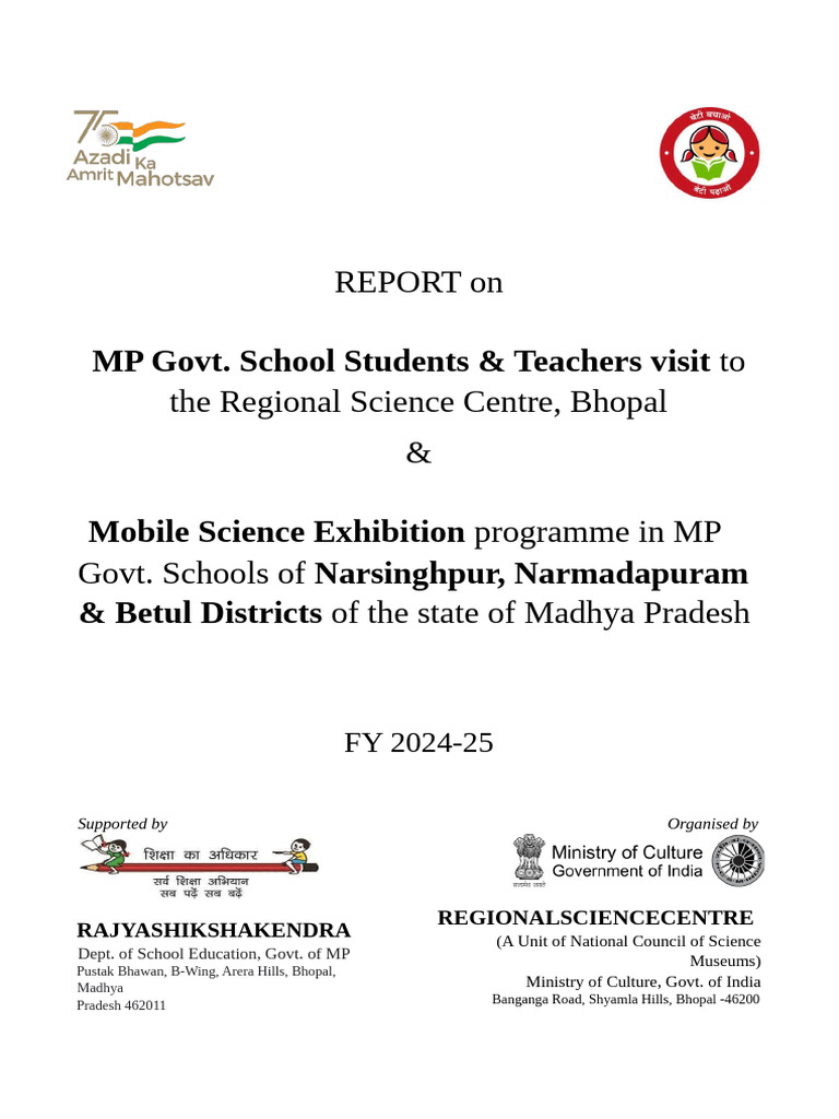 3.) Complete Report - RSK FY (2024-25) | PDF | Science