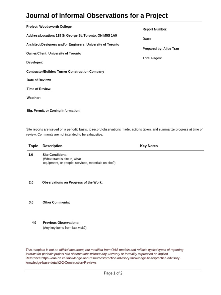 Assignment 2 Journal of Informal Observations | PDF