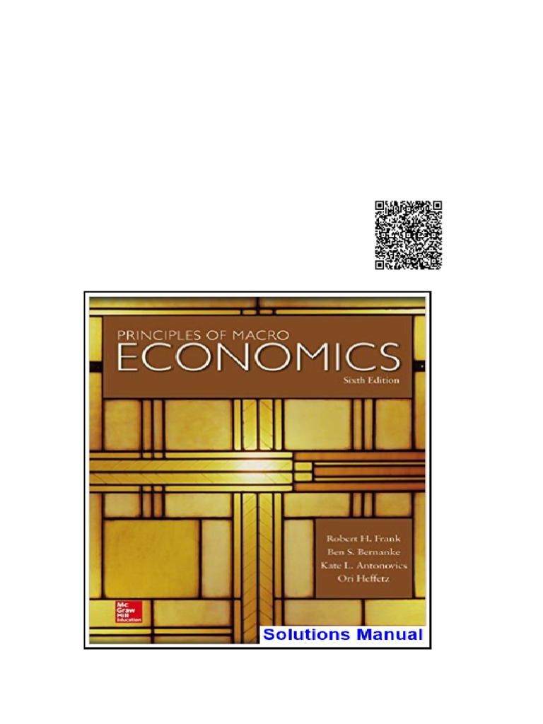 Principles of Macroeconomics 6th Edition Frank Solutions Manual | PDF | Money Supply | Money