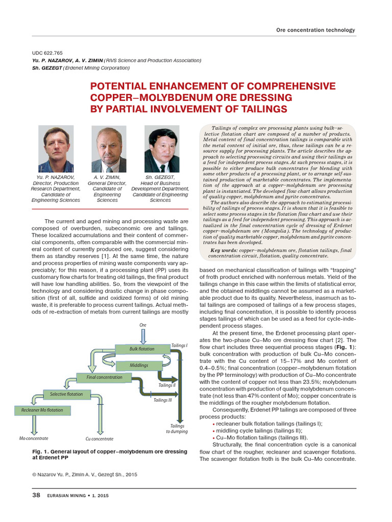 Article EM 01 15 pp.38-40 | PDF | Copper | Molybdenum