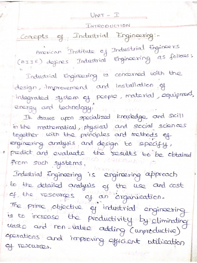 Oie351-Ie Unit 1 Notes | PDF