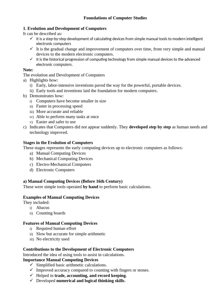 Foundation of Computer Studies. | PDF | Integrated Circuit | Very Large ...