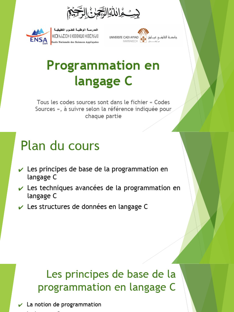 Langage C Full | PDF | Programmation informatique | Programmation